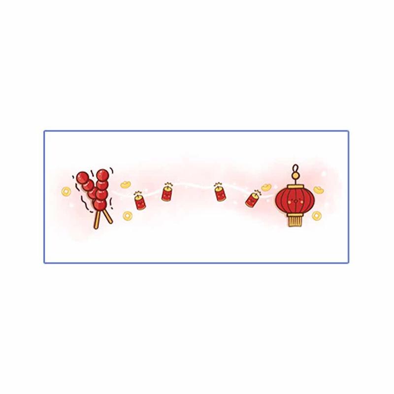 Product Introduction of New Year Face Stickers Facial Makeup Imitation Waterproof And Long-lasting 22