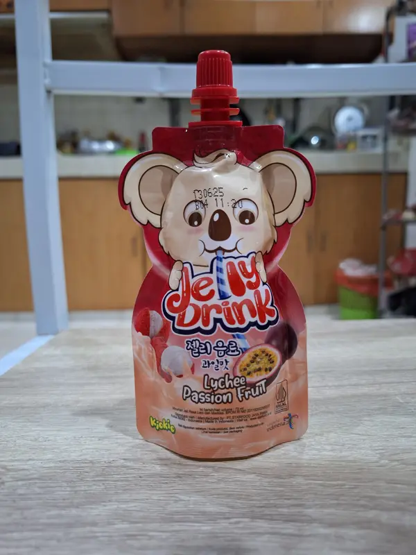 Kiokio Minuman Jelly Leci – Markisa, Stroberi – Kiwi, Mangga – Persik, Raspbery – Semangka HALAL 70ml Food Jeli Makanan Pudding Manis Strawberry Puding Susu 3
