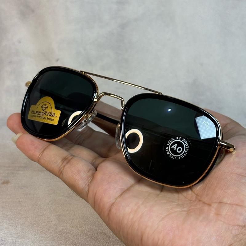 Kacamata Pria Anti Silau Skymaster Aviator Lensa kaca UV Protection Frame Besi 6
