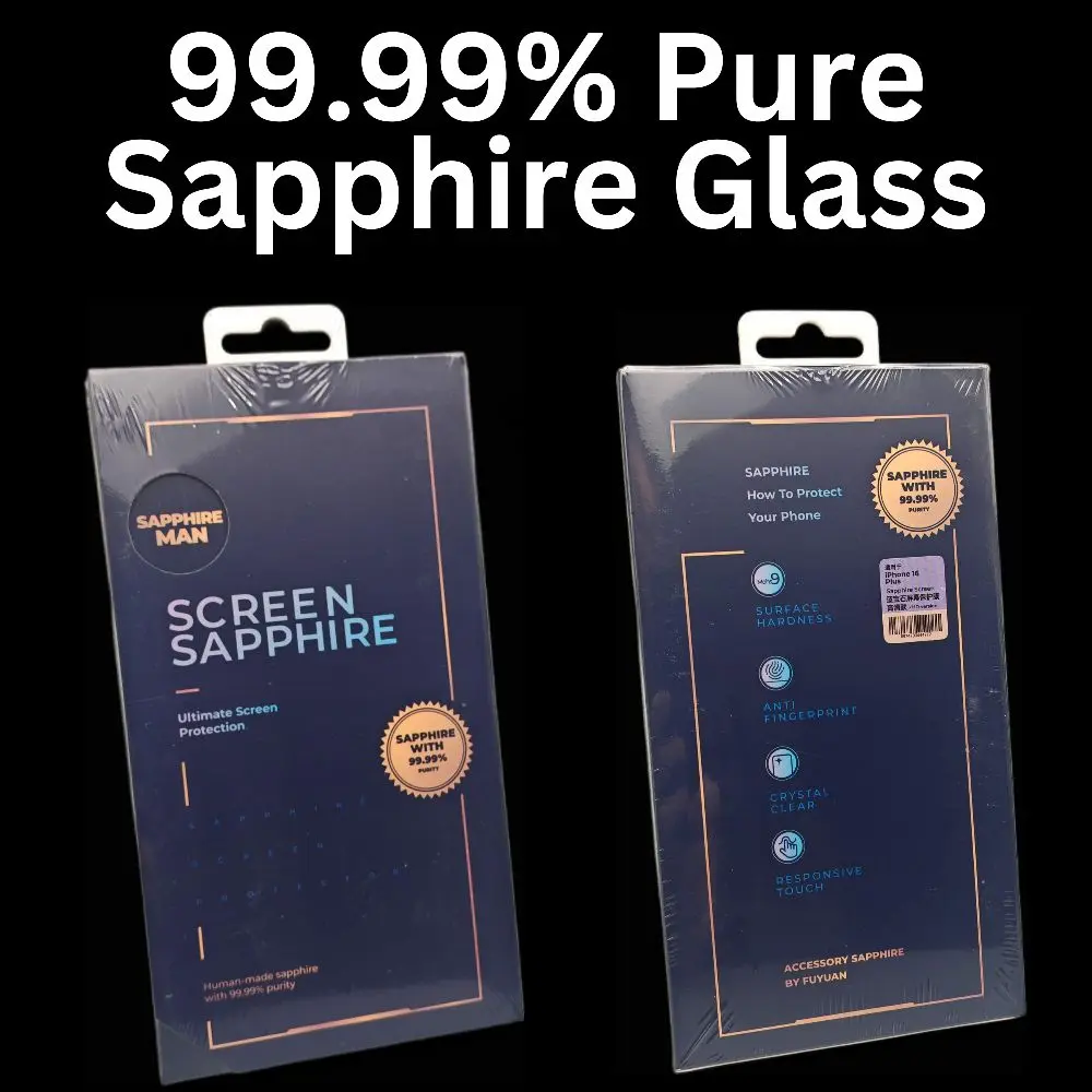 99.9% Sapphire Glass Screen Protector for IPhone 14, 15 and 16
