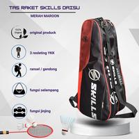 Gambar Skills Daisu Tas Raket Tenis Badminton Wilson Merah Maroon Original Produk 3 Resleting Fungsi Jinjing Gendong & Selempang - Skills Merah dari SKILLS Barqun Indonesia Kab. Tangerang 1 Tokopedia
