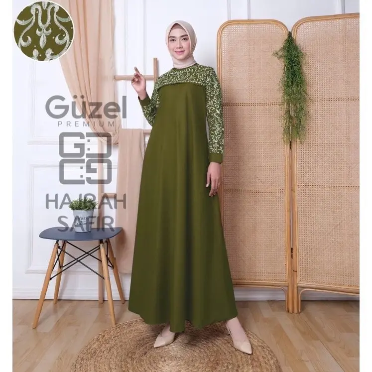 Gamis hajrah safir ori katun toyobo kulitas premim