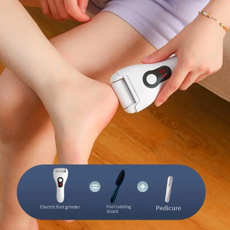 Máy Xay Chân Điện LCD, Móng Chân Bằng Điện, Màn Hình Kỹ Thuật Số USB Sạc, Loại Bỏ Da Chết, Máy Đánh Bóng Chân Móng Chân Vết Chai, Đầu Mài Cát Thép, Loại Bỏ Vết Chai Lột, Đánh Bóng Móng Chân Móng Tay, Hàng Mới Về may cha
