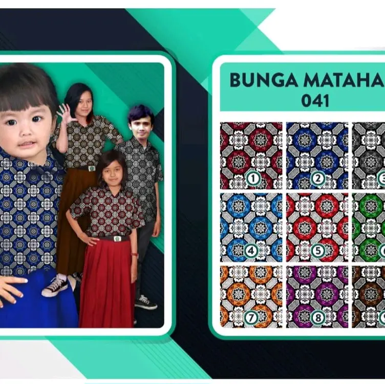 Kain Batik Sekolah SD/MI Bunga Matahari
