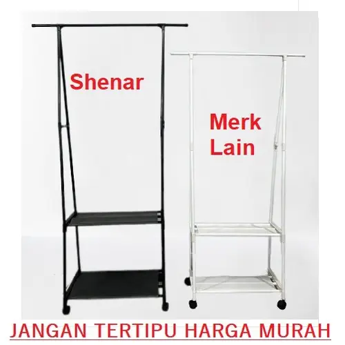 COD LACOOK Rak Baju Model Segitiga / Rak Triangle Dengan Roda 6