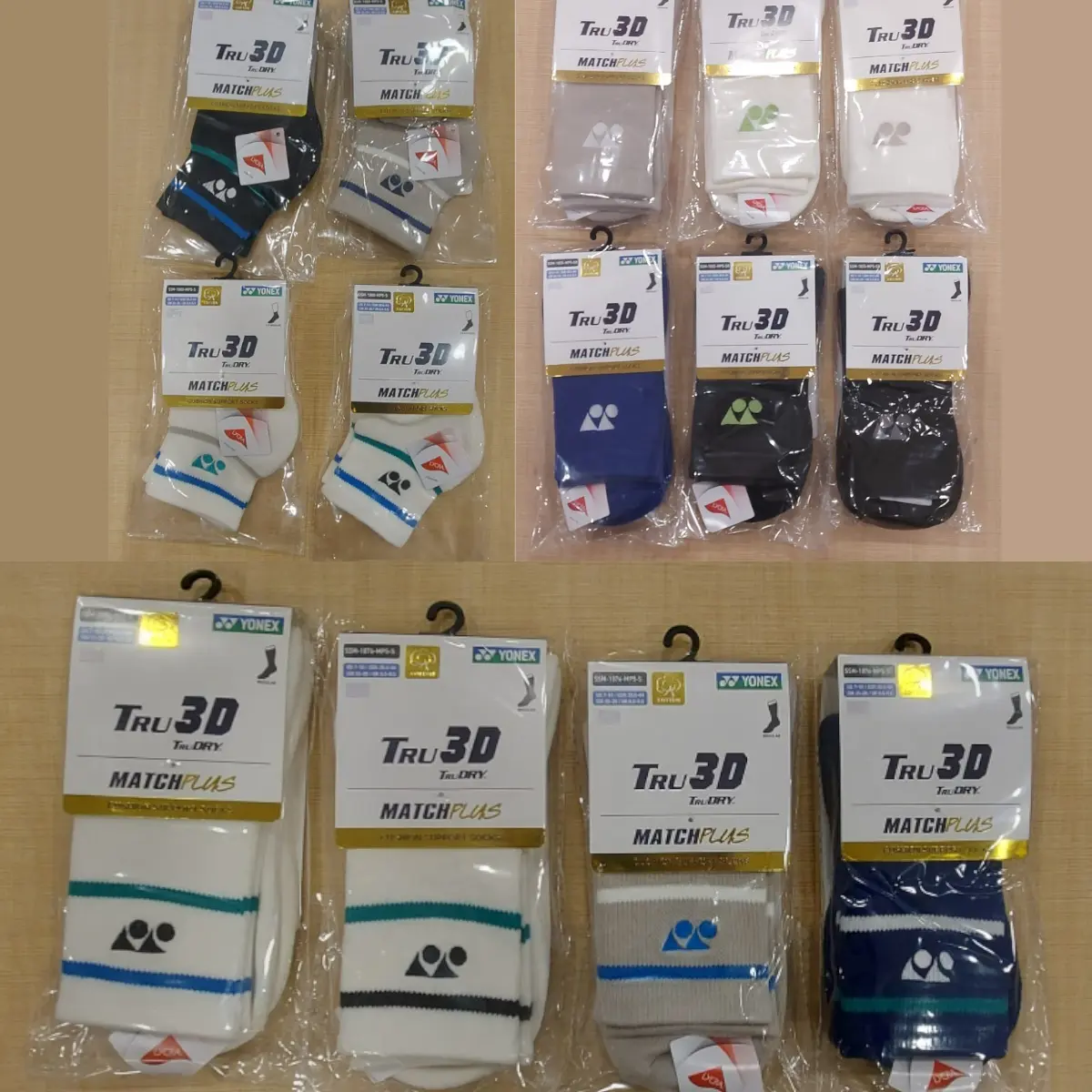 Kaos Kaki Yonex TRU DRY Series TRU 3D Badminton Bulutangkis Kaus Kaki