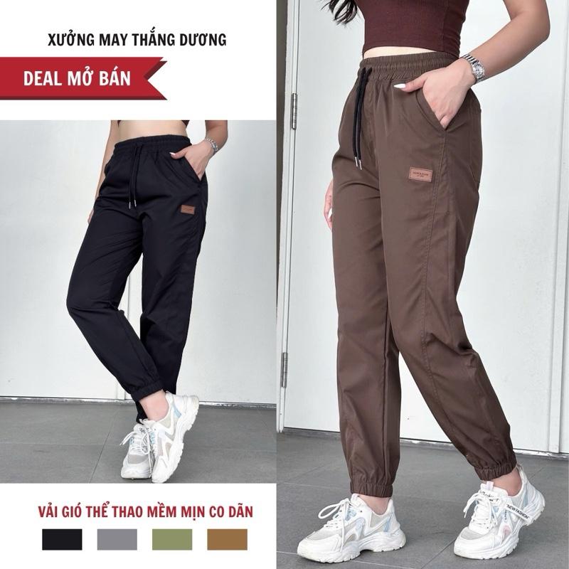  -  DEAL Mở Bán  - Quần Jogger Nam Nữ Chất Liệu Vải Gió Co Dãn Nhẹ Trẻ Trung Thể Thao Năng Động - Sport 