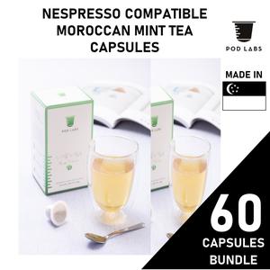 [Bundle of 6 Special] Pod Labs Nespresso Compatible Moroccan Mint Tea Bundle (60 Capsules) EXP:18DEC2025