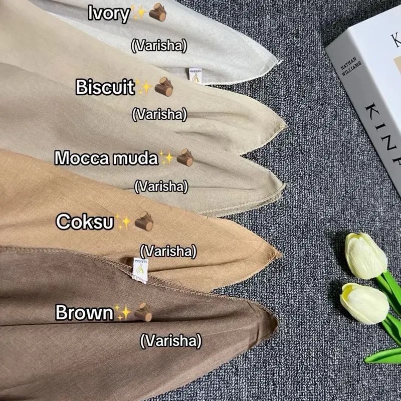 Hijab segi empat paris jadul varisha warna baru 1