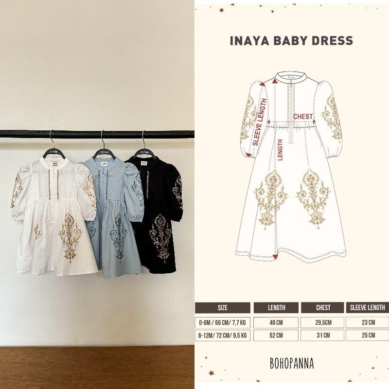 Bohopanna - Inaya Dress Bohopanna - Inaya Kids Dress - Inaya Baby Dress - Raya Collection Bohopanna - Baju Muslim Anak Bohopanna - Pakaian Muslim Anak - Gamis Anak - Tunik Anak 1