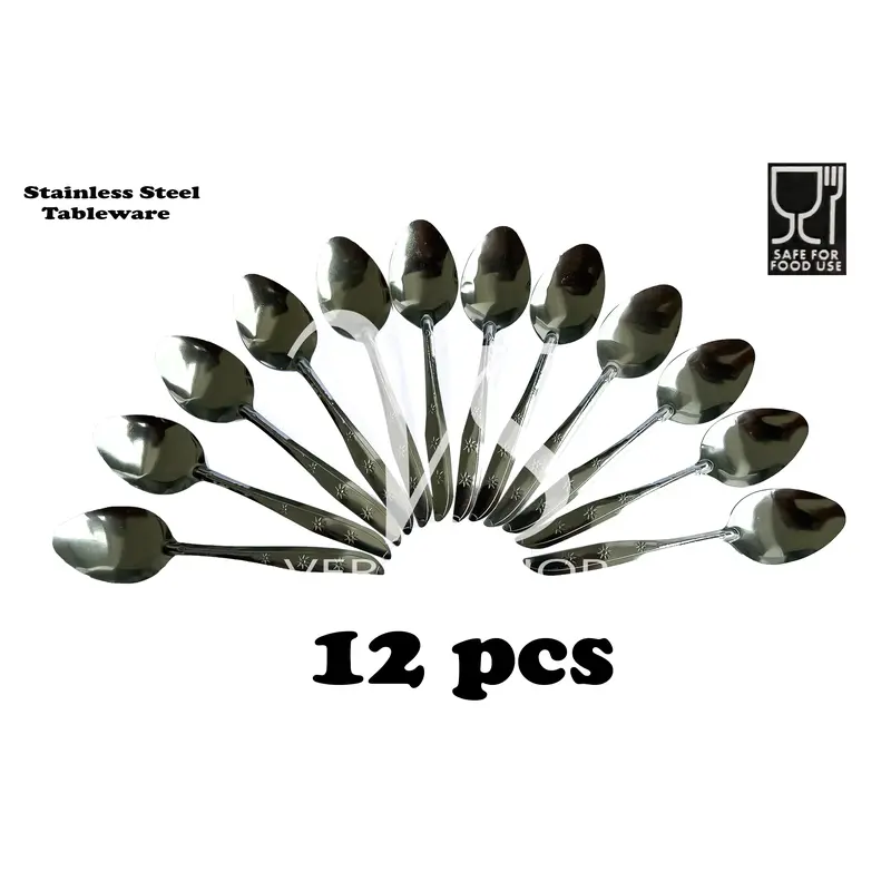 Sendok Stainless / Sendok Cantik Murah 1 Lusin Isi 12 PCS 6
