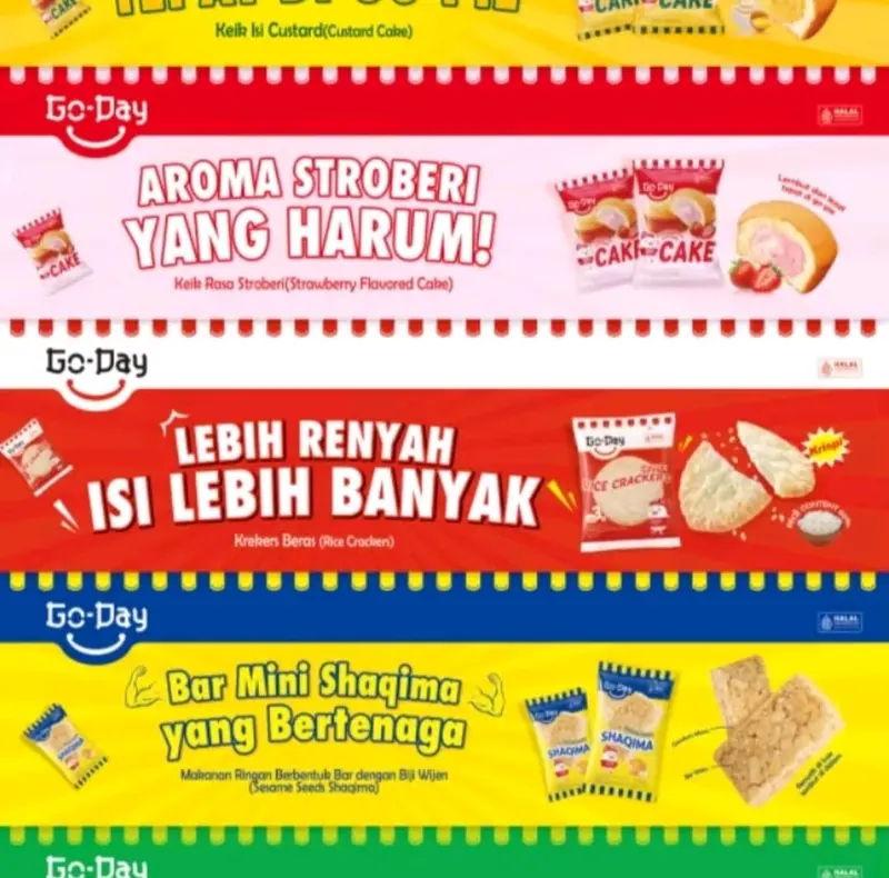 GO-DAY GO CAKE Strawberry 10 pcs PROMO Harga  Pabrik 3