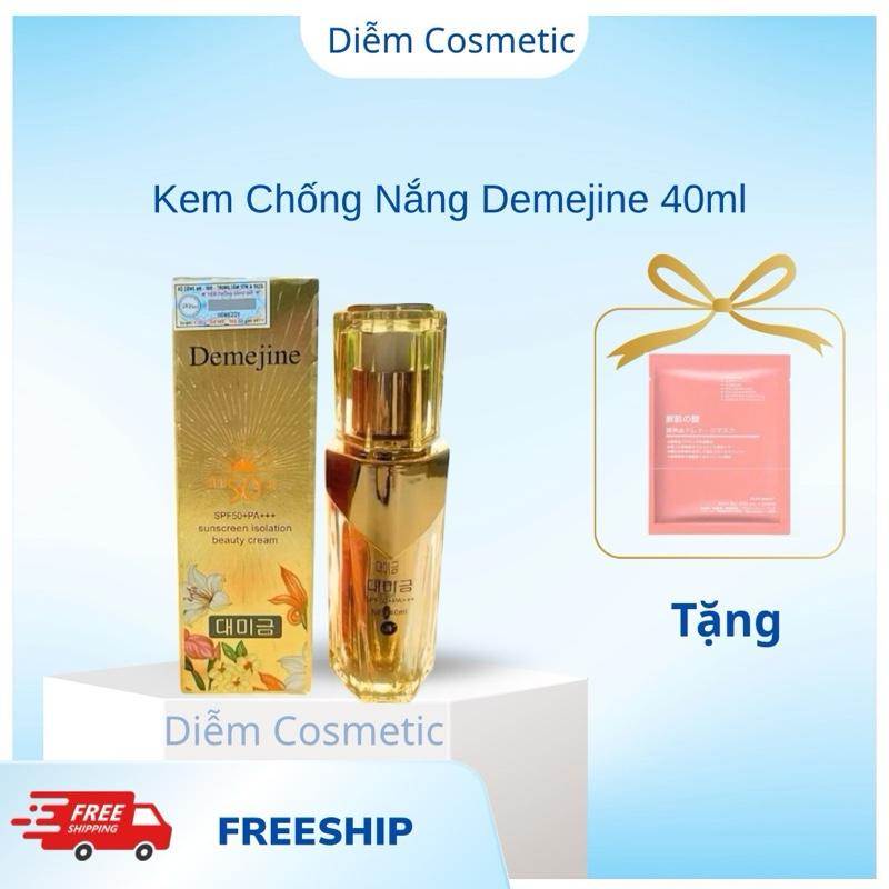 Kem Chống Nắng Demejine 40ml Nâng Tông Dưỡng Da Tặng Nạ