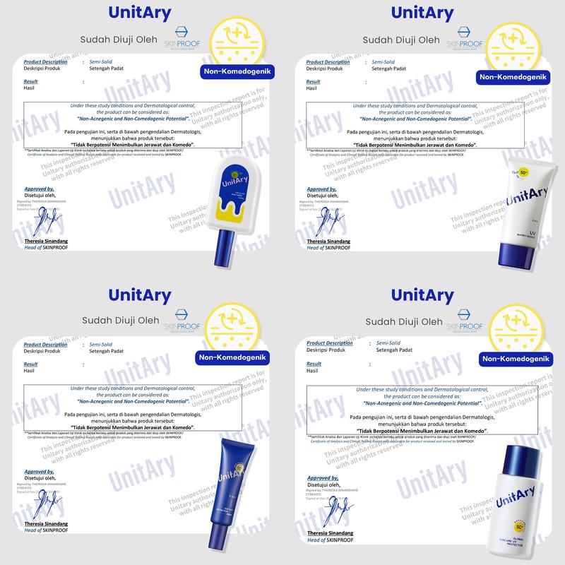 UnitAry  [IN VIVO & NON COMEDOGENIC TESTED]All Skin Solutions SPF50+ PA++++ Sunscreen Non Acne for Different Skin Types Non-Acne【Hassle-free Formula Refreshing & Breathable UV Shield】 5