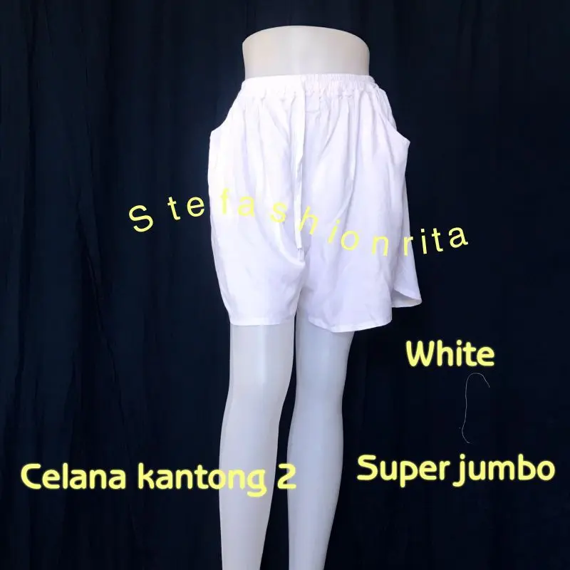Celana Bali/ celana kantong jumbo xxl Santai Rayon Pendek 1
