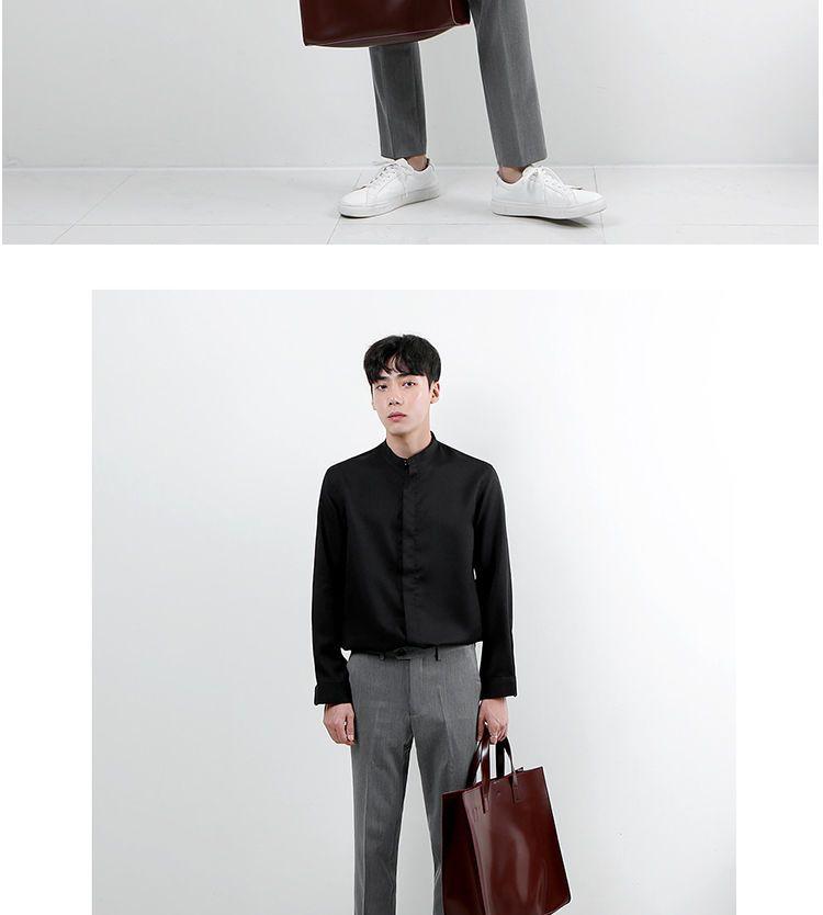 Product Introduction of 2023 Single Shoulder Crossbody Tote Bag Simple and Stylish Casual All-Matching Men's Bag Large Capacity Square Vertical Tote 10