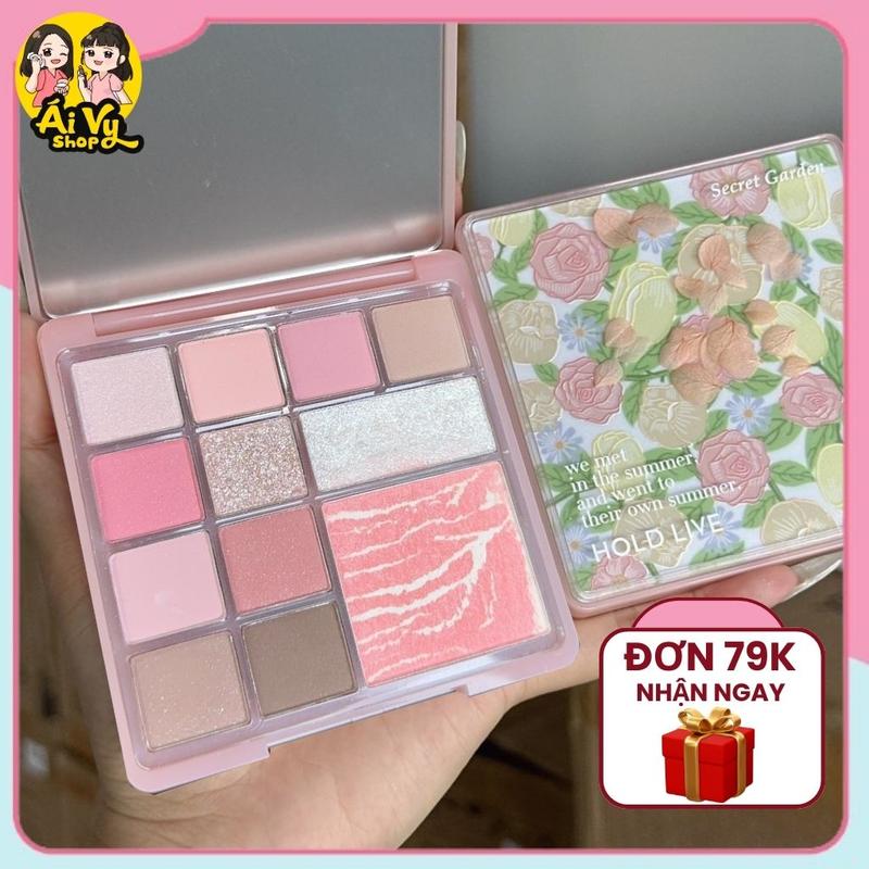 Bảng Phấn Mắt Má Hồng Highlight HOLD LIVE Florist Color Pink Mist HL755 - Holdlive