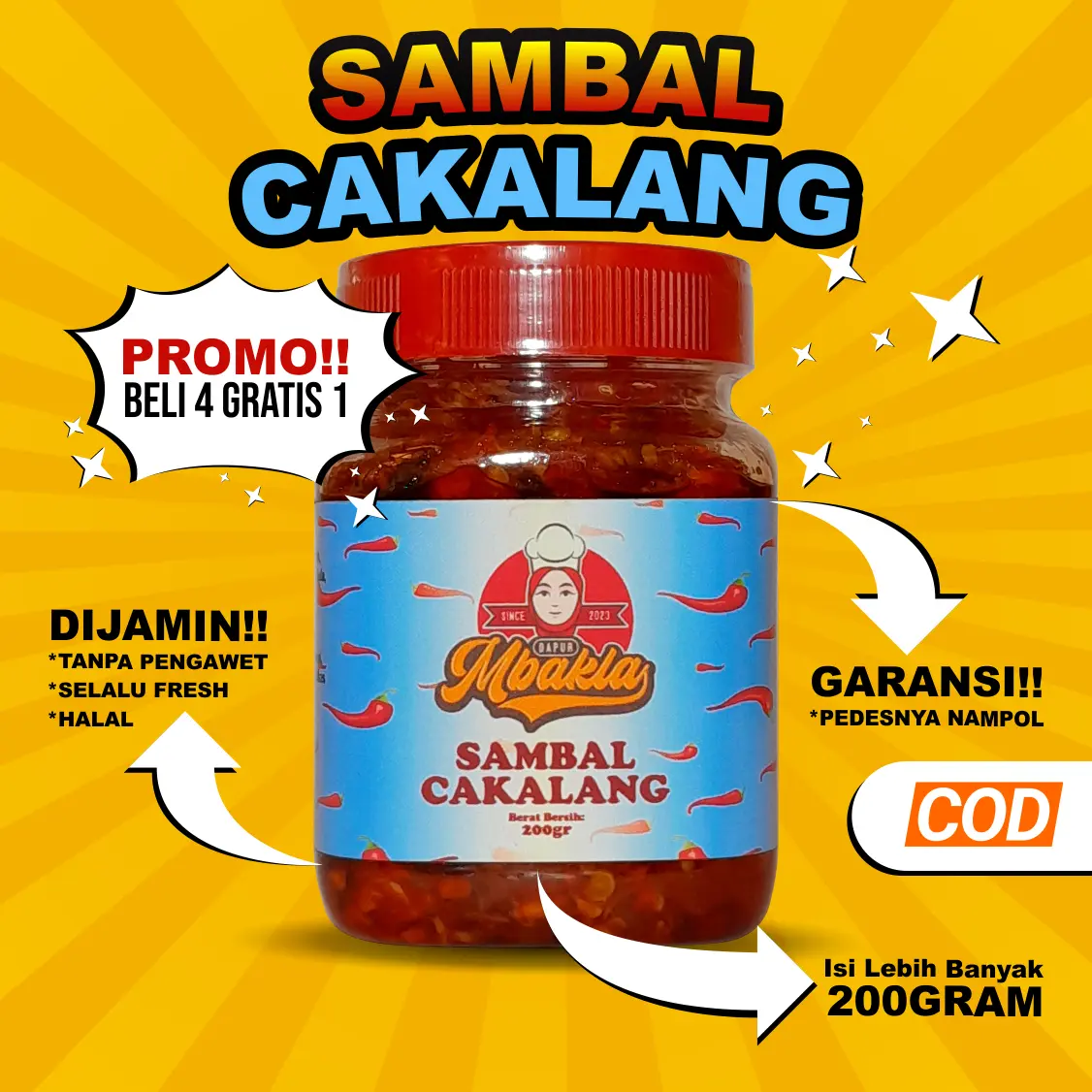 Dapur Mbakla | Sambal Cakalang 200 Gram -Sambal Cakalang