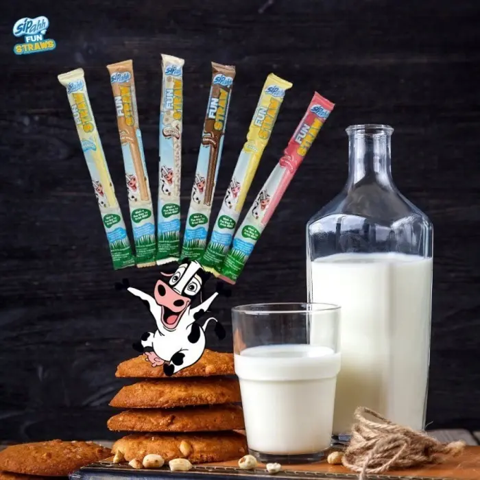 Sipahh Fun Straw Pack 10's Sedotan Rasa Mix 7