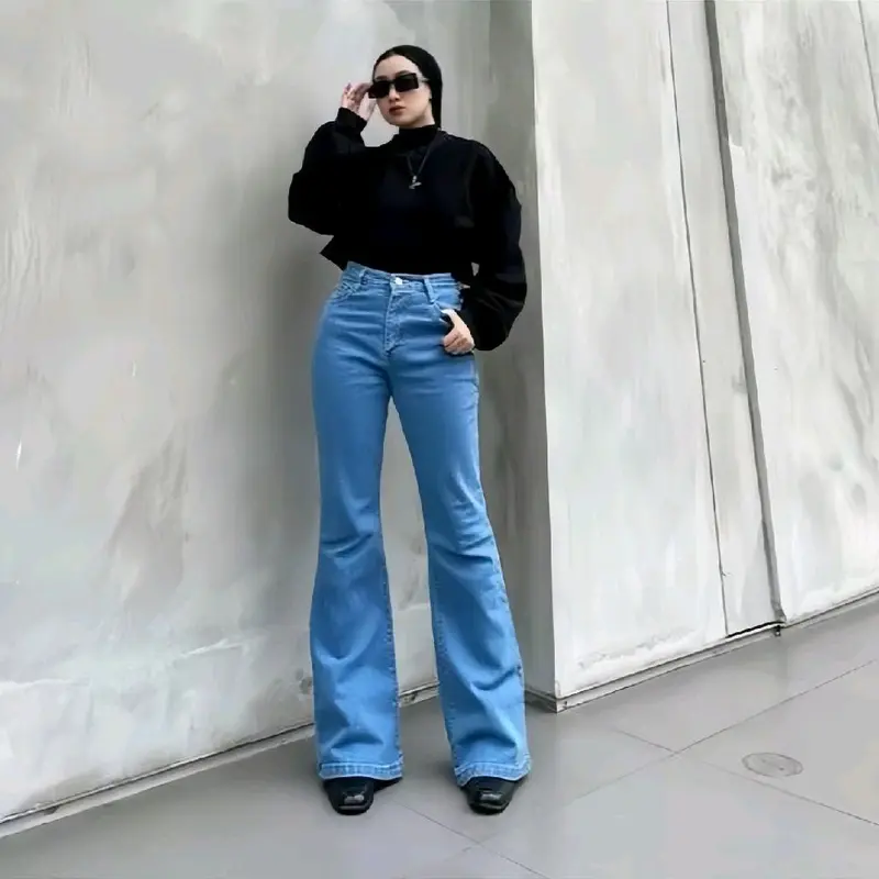 COD celana panjang hw cutbray celana panjang wanita kekinian Quality premium highwaist cutbray tebal dan melar terbaru pants jeans cut bray ootd outfit korea pas flare 3