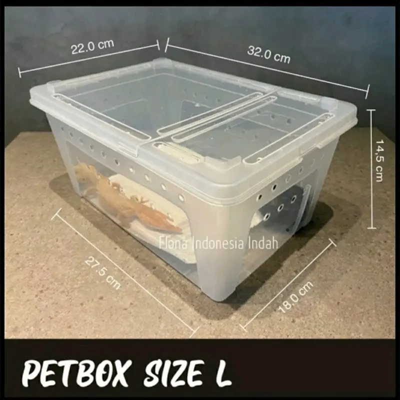 Petbox uk. L untuk reptile, gecko dan lainnya. 0