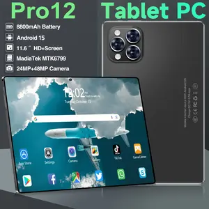 [Keyboard & Mouse Bluetooth Gratis + COD 2025 New Pro 12 Smart Tablet 16GB + RAM 1TB RAM 11,6 inci 8800mAh Tablet Gaming Layar HD Ultra-tipis Tablet Belajar Siswa Tablet Promosi Harga Murah PC Tablet Pintar Terlaris