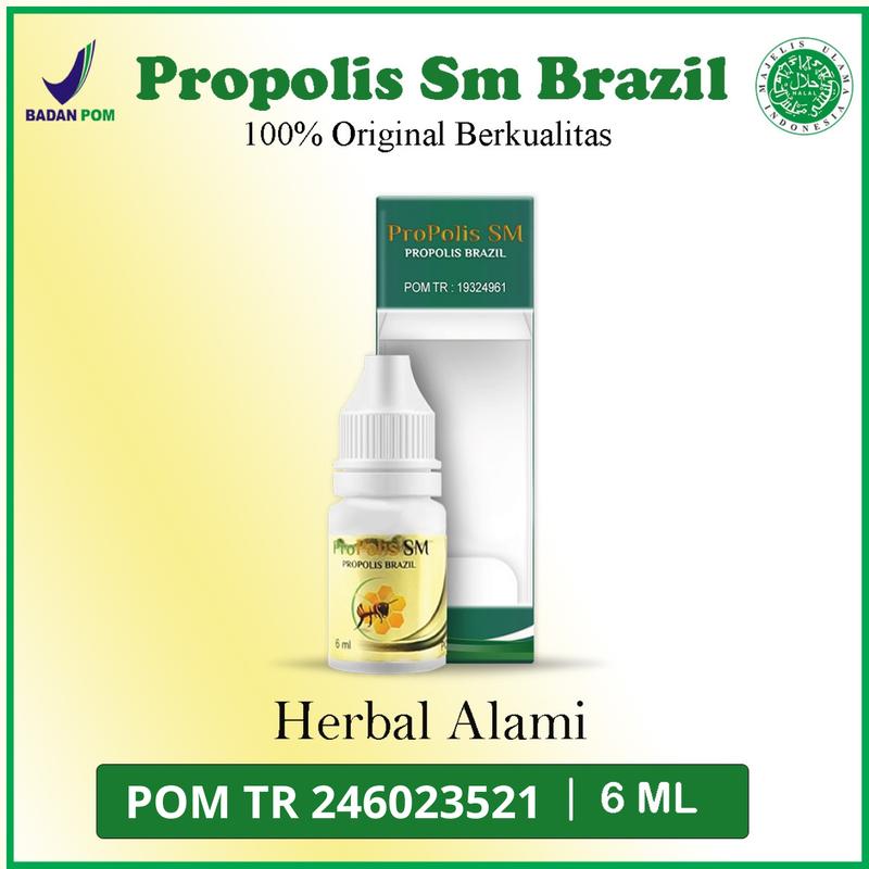Herbal Untuk Telinga Keluar Cairan Kuning Bau Congek Dengan  Propolis SM Brazil 6ML 1