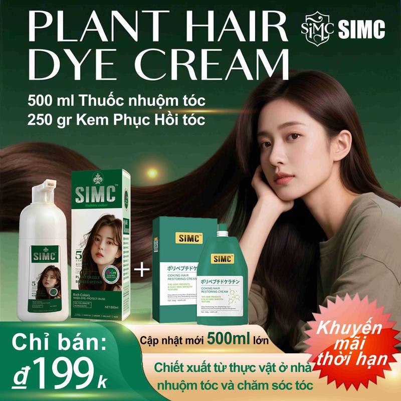 【Tập hợp Siêu Giá Thuốc Nhuộm Tóc và Kem Phục Hồi Tóc. Keratin Peptide Mặt Nạ Phục Hồi Tóc Hư Tổn Sửa Chữa Tóc khô và Xoăn Quăn.Dễ dàng nhuộm tóc và chăm sóc tóc tại nhà nam nữ
