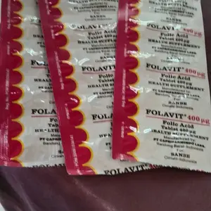 30 tablet Folavit 400 mcg Strip / Suplemen Ibu hamil dan menyusui