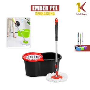 [COD] SK C526 Alat Pel Lantai Dengan Ember Serbaguna Kain Pel Alat Pembersih Lantai Putar Praktis Lembut