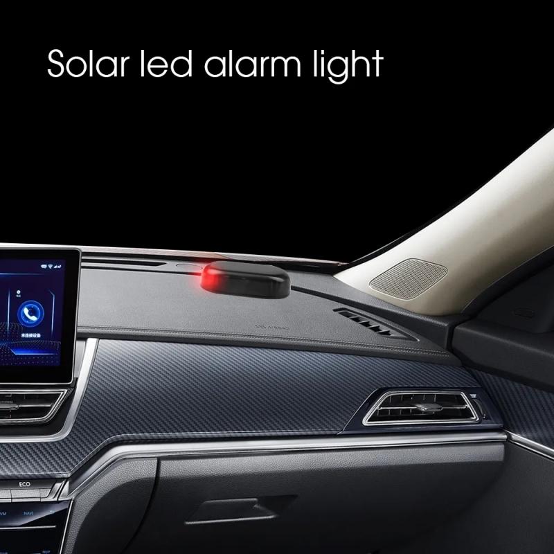 Product Introduction of Penggera Suria Kereta, Lampu LED Merah dan Biru, Sistem Keselamatan Palsu 12V USB, Lampu Amaran Anti-Kecurian, Lampu Penunjuk Lampu Suluh LED 62