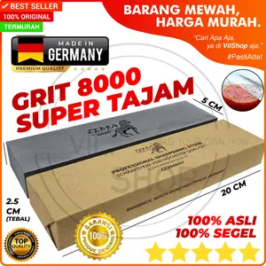 BATU ASAH HALUS GRIT 8000 JERMAN ZEBRA ASLI BAGUS UNTUK PISAU CUKUR MESIN CUKUR 20 CM 15 CM 6" 8" BATU GOSOK ASAHAN AMRIL 8 6 INCH INCI PANJANG PENDEK GERMANY PENAJAM PISAU PANGKAS CLIPPER KLIPER KETAM SERUT PAHAT GUNTING 5000 6000 10000 FINISHING TIGER