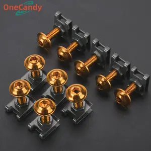10PCS/Set Aluminium Baut Klip Yamaha Honda 6Mm Baut Body Klip Sekrup Skrup Bodi Motor Matic Beat Vario Scoopy Universal
