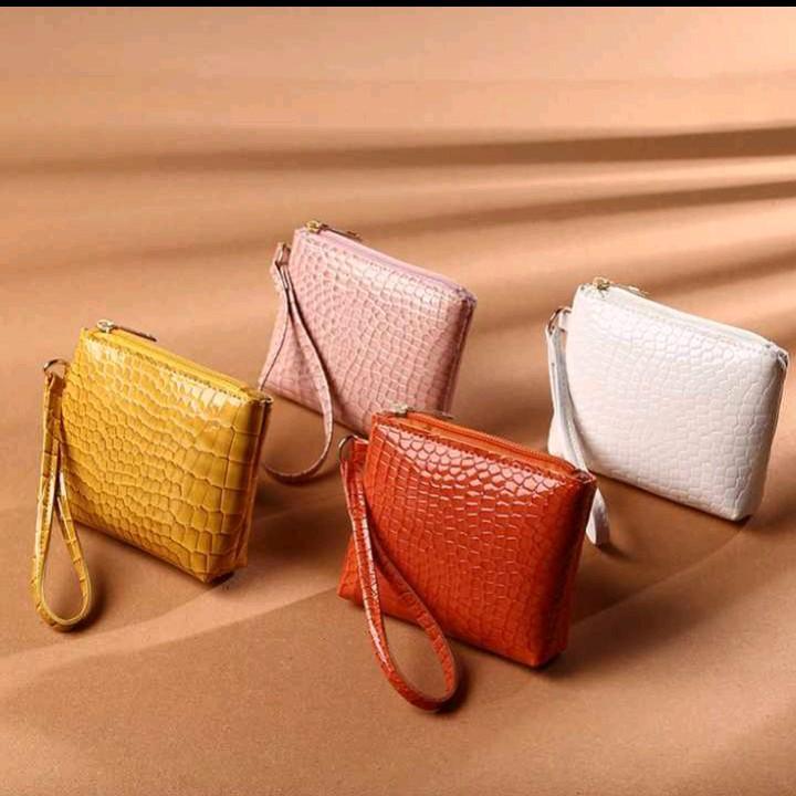 Dompet Uang & Koin Kulit Croco Terbaru 2025 - Model Viral Kekinian - Wanita, Kartu 4