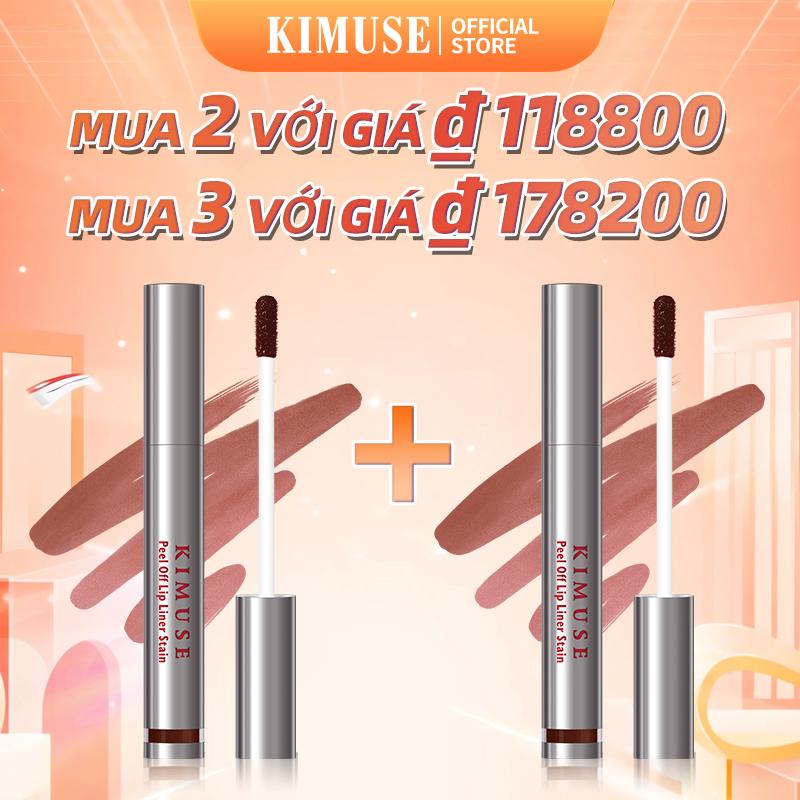   Mua 2 với giá ₫ 118800  Mua 3 với giá ₫ 178200 KIMUSE Bút Kẻ Viền Môi Bóc Ra Mỹ phẩm Chống thấm nước Sắc tố cao Lột ra Son tint lâu trôi 