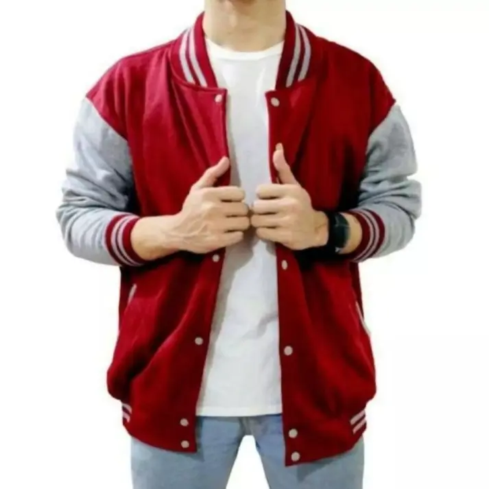 Switer Baseball varsity kancing/Baseball varsity resleting/Sweter Baseball polos murah/Sweater baseball distro bahan bagus kualitas kekinian/ Kancing Kancing