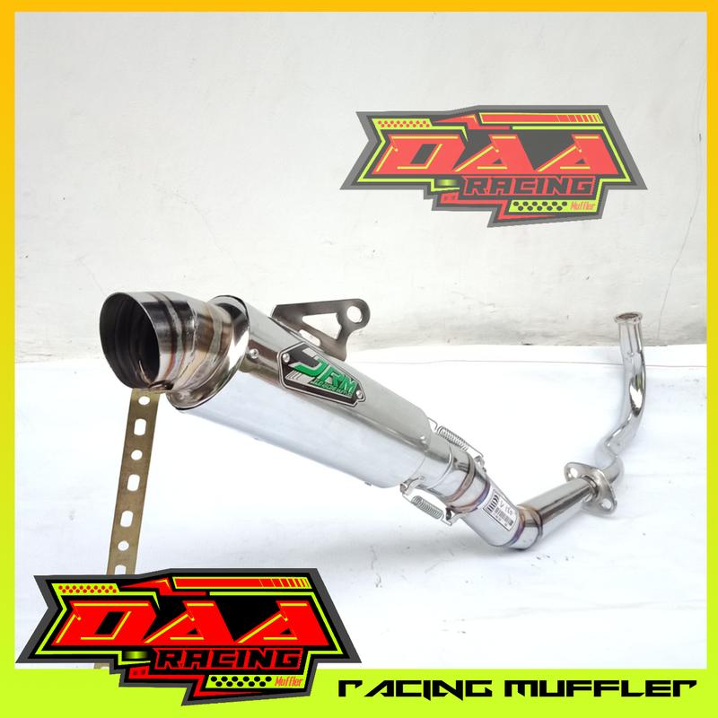 Knalpot racing matic RCB BEAT mio sporty DOS scoopy vario JRM soul gt fino xride genio CLD spacy racing 3
