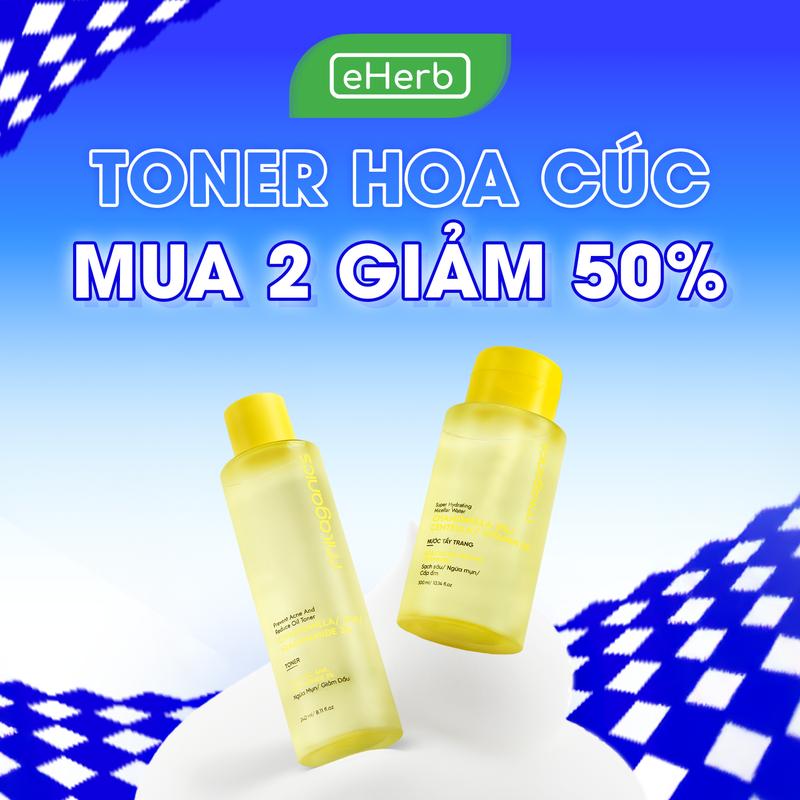   MUA 2 GIẢM 50%  Toner Hoa Cúc Niacinamide 3% Giúp Dưỡng Trắng Da MILAGANICS Nước Hoa Hồng Dành Cho Da Dầu Mụn Hỗ Trợ Giảm Mụn EHERB Nước Cân Bằng Da Nam Nữ Toner Dưỡng Ẩm Da Khô Skincare Dưỡng Da Mặt Chăm Sóc Da Mỹ Phẩm Cosmetic 