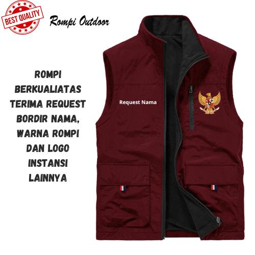 ROMPI OUTDOOR GARUDA FASHION KECE - JAKET ROMPI PRIA BAHAN TEBAL BISA REQUEST LOGO & NAMA 2