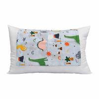 Gambar Sarung Bantal Anak Restking 38x58 cm Motif M007 - Dino Blue dari Clarissa Spring Bed Kota Bandung 2 Tokopedia