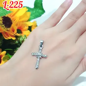 LIONTIN KALUNG SALIB PERHIASAN MOTIF FULL MATA /L-225/L-226