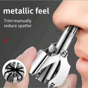 Nose Hair Trimmer Alat Pencukur Bulu Hidung Manual Tanpa Perlu Baterai / Gunting Bulu Hidung
