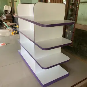 RAK DISPLAY TOKO- TENGAH Warna UNGU By Omah Interior Jepara Furniture