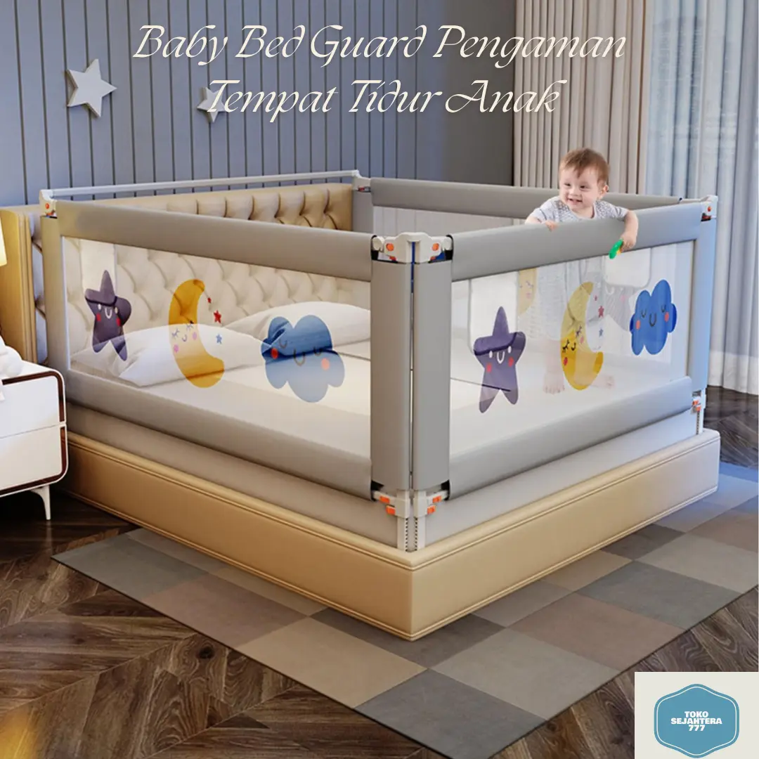 Bedrail Bayi Pagar Kasur Baby Bed Guard Pengaman Tempat Tidur Anak