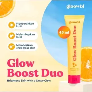 GLOOWBI Glow Boost Duo Moisturizer 45ml - Mencerahkan & Melembapkan Kulit dengan Efek Glass Skin