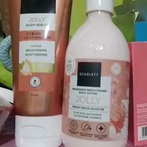 SCARLETT Bundle Extra Cerah - Body Lotion + Body Serum Melembapkan Mencerahkan Wangi Tahan Lama