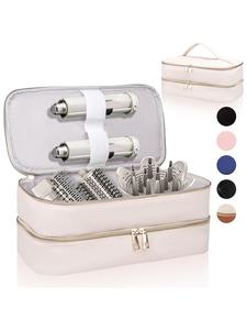 Estuche Portátil para Viaje para Secadora de Cabello y Herramientas de Estilismo, Espacio de Almacenamiento de Doble Capa para Accesorios de Cabello, Organizador Ideal para el Revlon Styler, Diseño Duradero y a la Moda