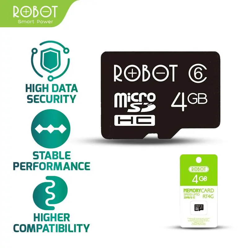 ROBOT Memory Card / Kartu Memori HP / Micro SD (8GB/16GB) Class 10 1