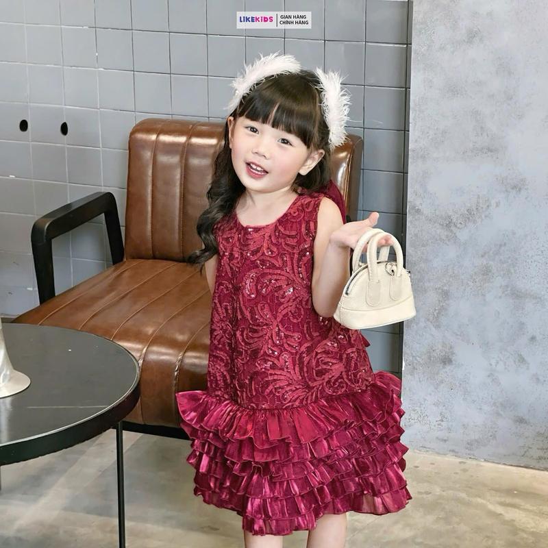 Đầm váy cho bé gái kiểu dáng TẦNG KIM SA LikeKids T78