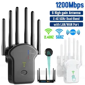 1200Mbps 5Ghz Wireless WiFi Repeater 5GHz Wifi Signal Amplifier Extender Router Network